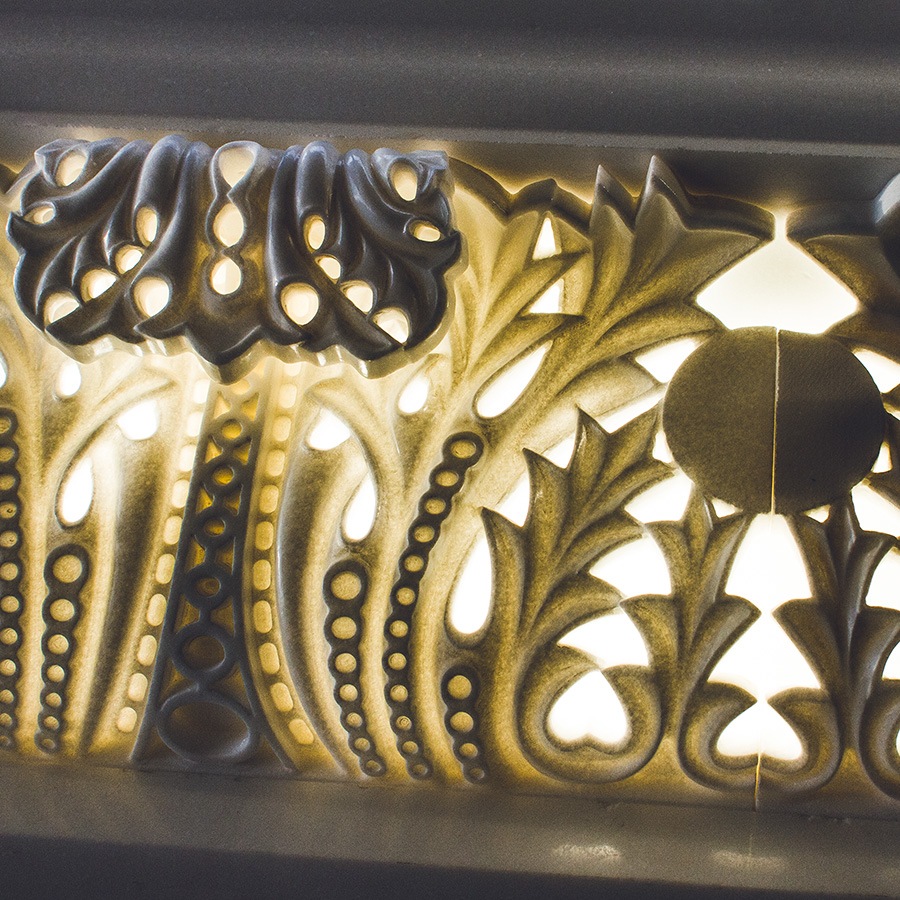 Backlit Translucent Thassos Marble Cornices & Friezes