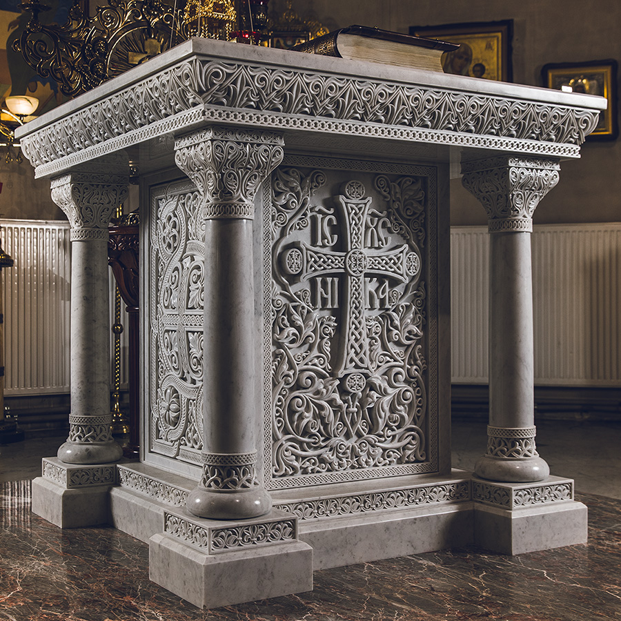 The marble altar of the St. Vladimir Church